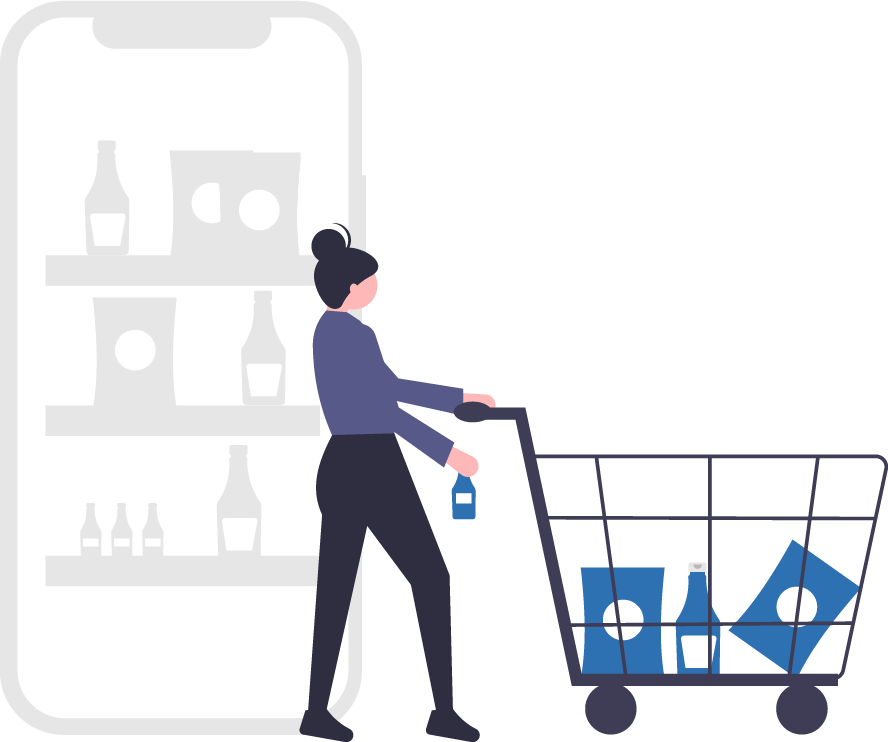 undraw_shopping_app_flsj Graphic image of person shopping